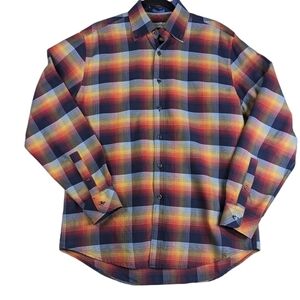 James Campbell men's shirt geometric pattern size M.  Grampa core